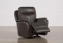 Bowie Leather Power Gliding Rocker Recliner with Power Headrest & USB - Side