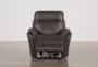 Bowie Leather Power Gliding Recliner With Power Headrest - Side