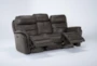 Bowie Leather 85" Power Reclining Sofa With Power Headrest - Recline