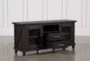Jaxon 68 Inch TV Stand With Glass Doors - Side