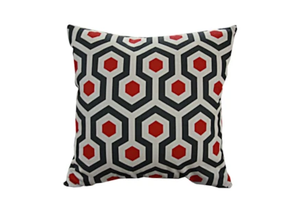 Accent Pillow-Retro Honeycomb Red 18X18 - Main