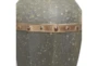 3 Piece Set Dark Metal Vases - Detail