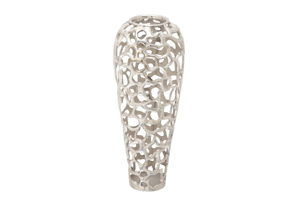 Silver Decorative Vase Medium