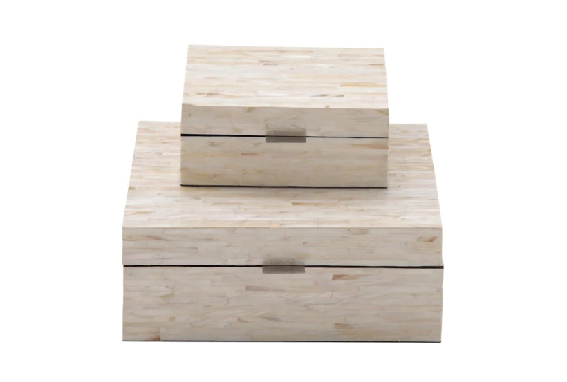 2 Piece Set Mother Of Pearl Boxes - 360