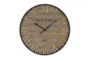 Wood Metal Wall Clock - Signature
