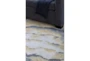 5'x8' Rug-Grey And Yellow Marbled Swirl - Room