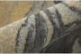 5'x8' Rug-Grey And Yellow Marbled Swirl - Detail
