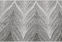 2'8"x7'8" Rug-Charcoal Ombre Flamestitch - Detail