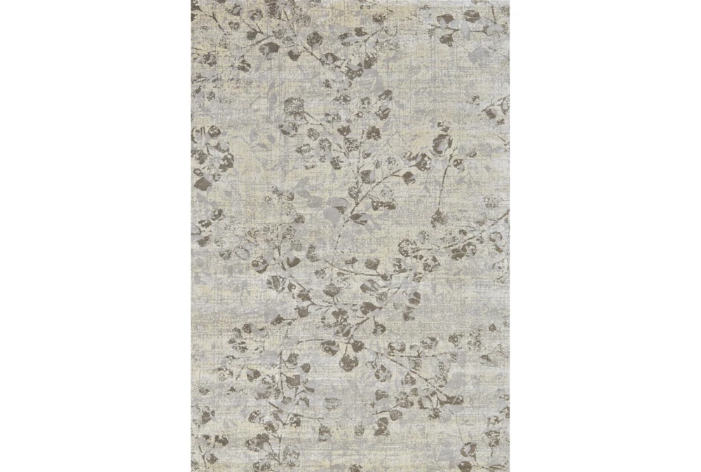 5'x7'5" Rug-Grey And Buttercream Faded Vines