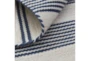 4'x6' Rug-Recycled Pet Navy Pin Stripes - Back