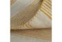 5'x8' Rug-Recycled Pet Gold Pin Stripes - Back