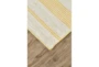 5'x8' Rug-Recycled Pet Gold Pin Stripes - Detail