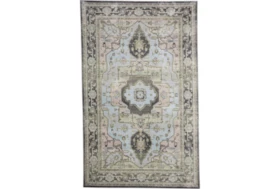 10'x13'1" Rug-Spa And Green Global Traditional Pattern