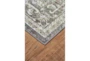 8' Round Rug-Spa And Green Global Traditional Pattern - Front