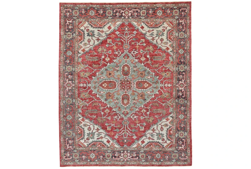 2'x3' Rug-H& Knotted Saturated Red & Charcoal Traditional - 360