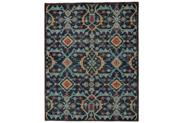 7'8"x9'8" Rug-Hand Knotted Saturated Blue Traditonal