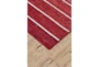 5'x8' Rug-Red Ombre Stripe Flat Weave - Front