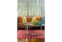 5'x8' Rug-Red Ombre Stripe Flat Weave - Room