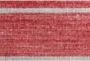 8'x11' Rug-Red Ombre Stripe Flat Weave - Detail