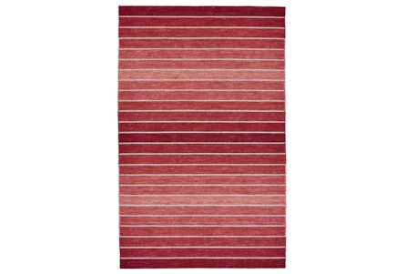 8'x11' Rug-Red Ombre Stripe Flat Weave - Main