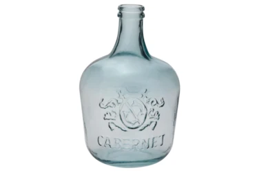 17 Inch French Emblem Glass Bottle