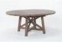 Jaxon Grey 54-72" Round To Oval Extendable Dining Table - Side