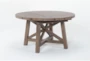 Jaxon Grey 54-72" Round To Oval Extendable Dining Table - Side