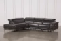 Tatum Dark Grey 2 Piece 116" Sectional With Left Arm Facing Armless Chaise - Signature