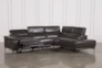 Tatum Dark Grey 2 Piece 116" Sectional With Right Arm Facing Armless Chaise - Right