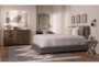 Rylee Grey Queen Upholstered Panel Bed - Room