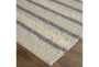 3'5"x5'5" Rug-Natural Textured Wool Stripe - Front