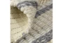 2'x3' Rug-Natural Textured Wool Stripe - Back