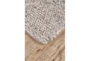 3'5"x5'5" Rug-Grey Textured Wool Grid - Front