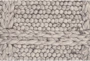 2'x3' Rug-Grey Textured Wool Grid - Detail