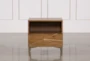 Dean Sand 4 Piece Queen Upholstered Bedroom Set With Talbert Dresser, Bachelors Chest + 1 Drawer Nightstand - Side