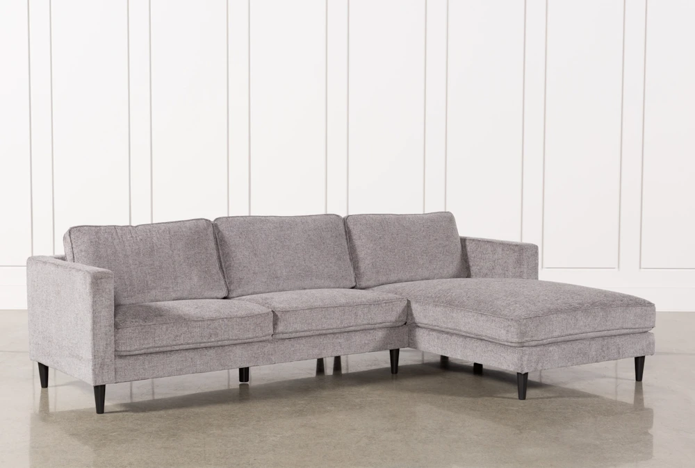 Cosmos Grey 2 Piece 112" Sectional With Right Arm Facing Chaise