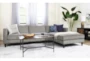 Cosmos Grey 2 Piece 112" Sectional With Right Arm Facing Chaise - Room