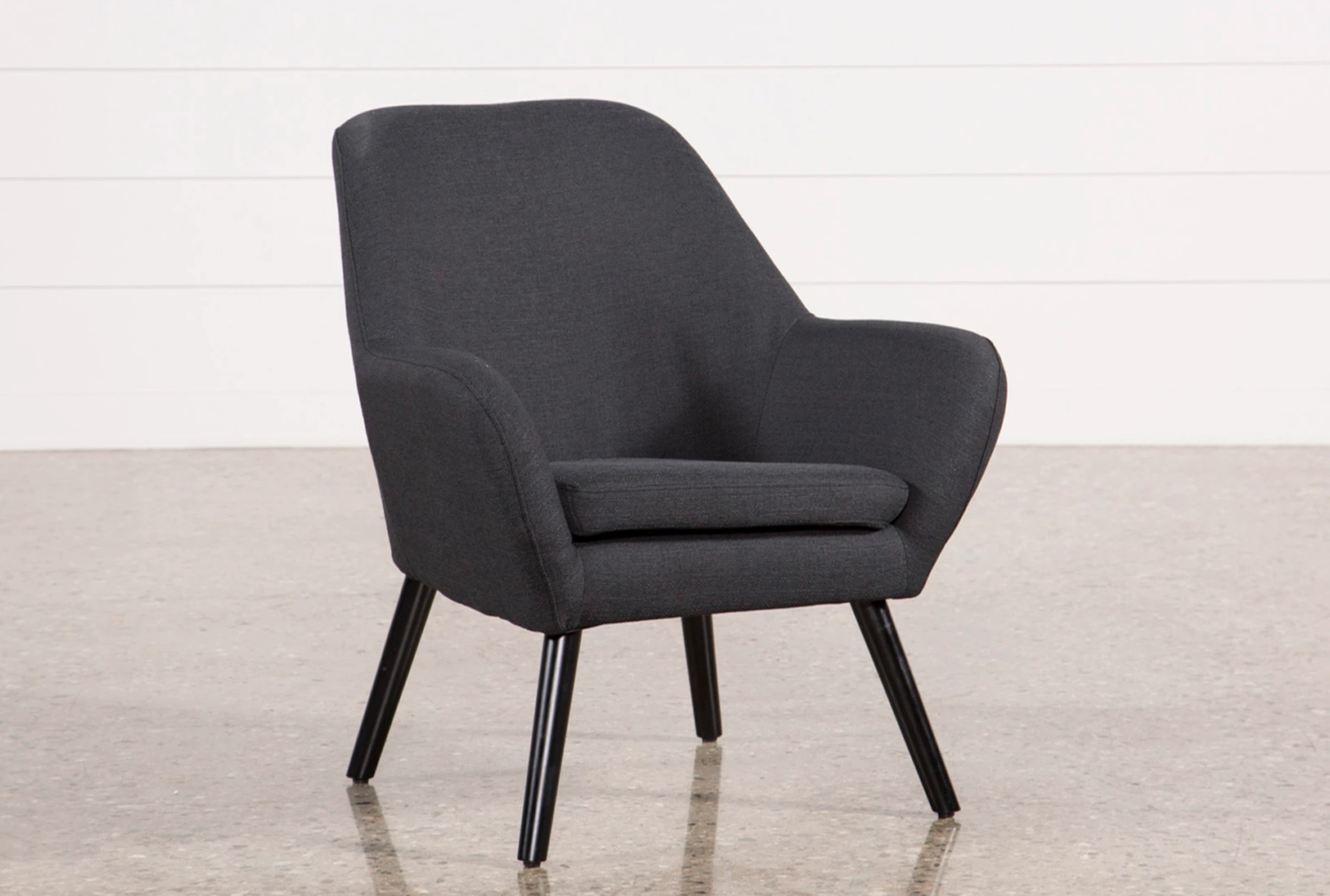 Mercury Dark Grey Accent Chair Living Spaces