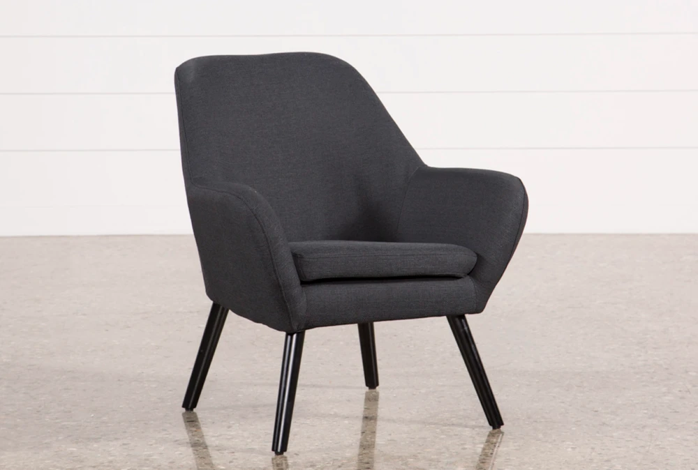 Mercury Dark Grey Accent Chair | Living Spaces