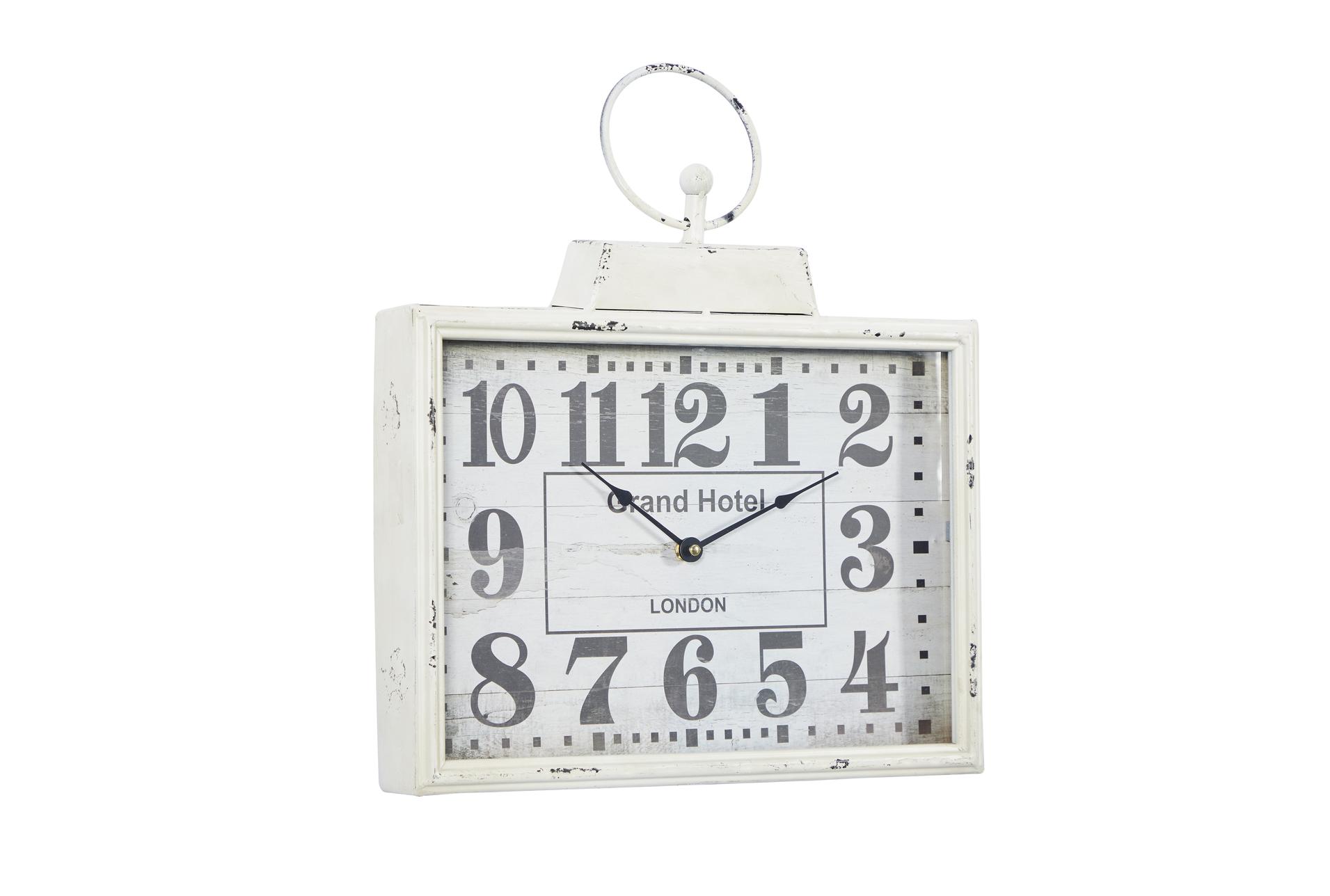 15 Inch White Grand Hotel Wall Clock | Living Spaces