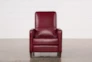 Denny Fire Leather Push Back Recliner - Left