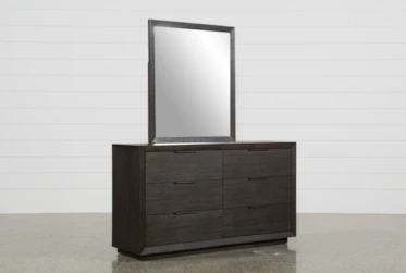 Pierce Espresso 6 Drawer Dresser/Mirror