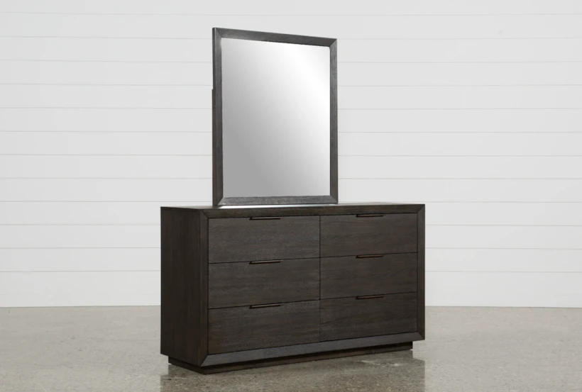 Pierce Espresso 6 Drawer Dresser/Mirror - 360
