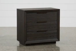 Pierce Espresso 3-Drawer Nightstand With Usb And Power Outlets