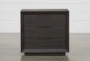 Pierce Espresso 3-Drawer Nightstand With USB & Power Outlets - Side
