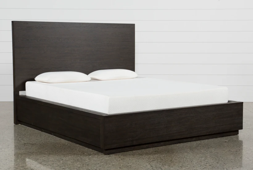 Pierce Espresso King Wood Panel Bed - 360