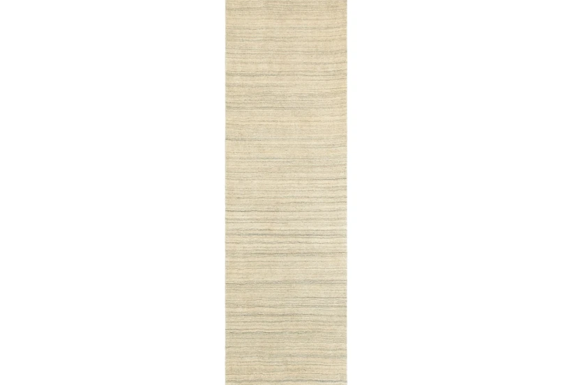 2'5"x8' Rug-Karina Natural Wool Stripe - 360