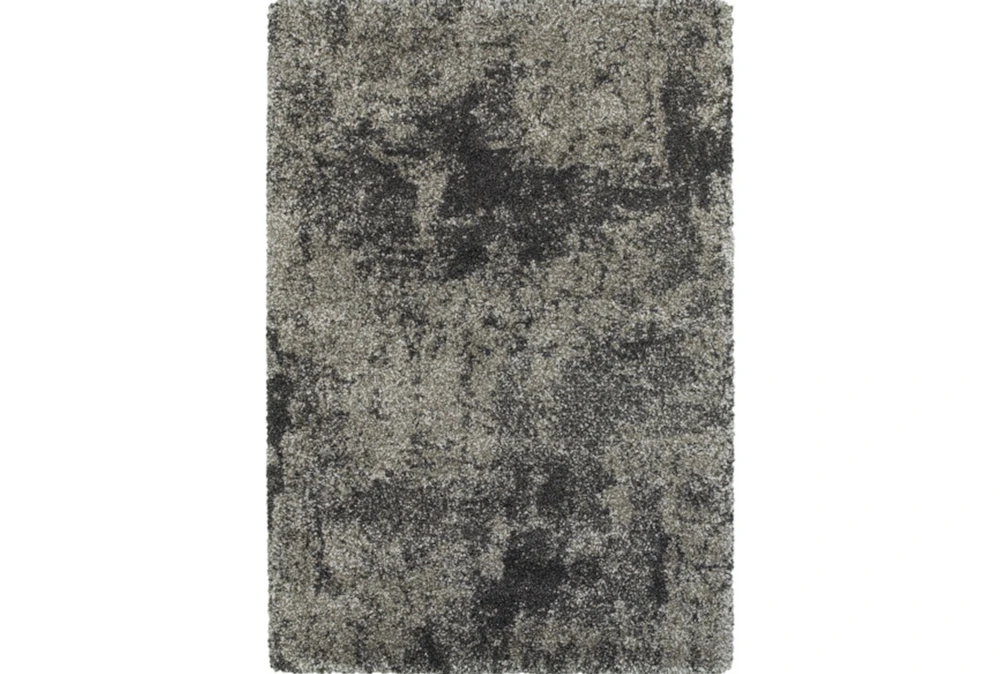 3'8"x5'4" Rug-Beverly Shag Graphite Faded
