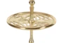 21 Inch Silver Metal 3-Tier Tray Stand - Material