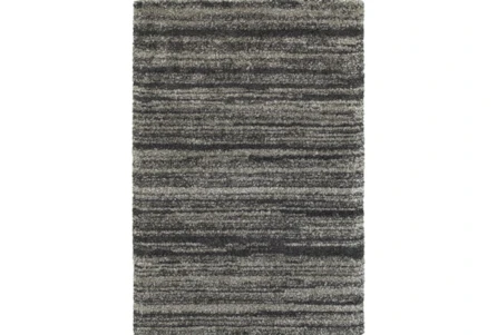 9'8"x12'8" Rug-Beverly Shag Stripe Grey